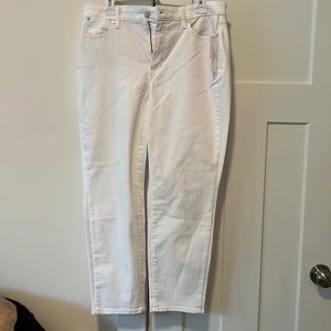 Talbots white ankle jeans